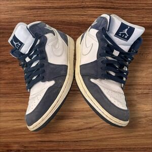Air Jordan 1 Retro High White Midnight Navy Mens Sneakers size‎ 10
